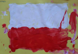 Flaga wykonana przez Szymona.